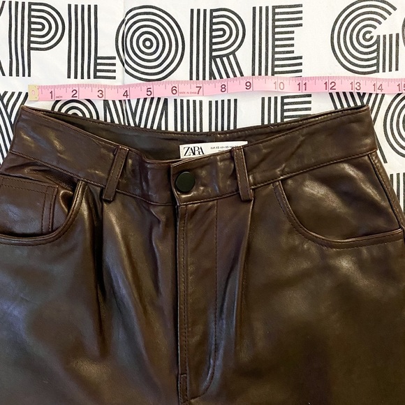 Zara Leather Pants - Picture 3 of 7